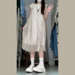 SUSIEYUAN | French First Love Fly-Sleeve Long Dress