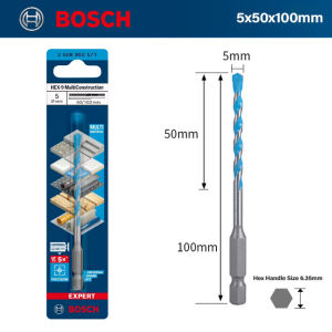 Bosch | Bosch Expert Heavy-Duty All-Surface Drill Bit 5x Precision Anti-Wander Carbide Tip for Hard Surfaces