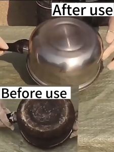 🏅Japan imported🏅 stainless cleaner Pot Cleaner Cleaning Spray Panglinis ng maitim na kaldero Stainless Steel Polish Oven Cookware metal polish for stainless rust remover for metal steel Foam cleaner Stain remover