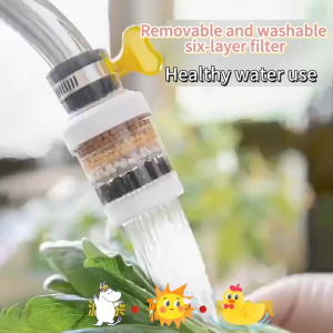Faucet Filter Water Saving Kitchen Splash Proof Water Purifier Filtration Head Tap 6 Layer Filtration Head Tap