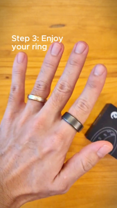 (Brushed Gold) Enso Pulse Smart Ring – Advanced Health & Wellness Tracker at Your Fingertips