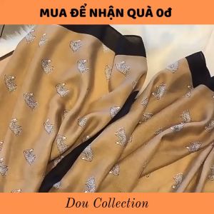 Khăn Choàng Quàng Cổ Lanh Cao Cấp Họa Tiết Cờ Ngựa Sang Trọng - Chất Liệu Lanh - Size:90x180cm - Mã KS013