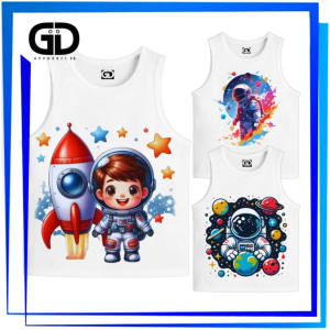 GDapparelco Astronaut Sando for kids for boys Sleeveless (NB-12y) pambata pambahay Summer pambahay Muscle Tank Top Baby