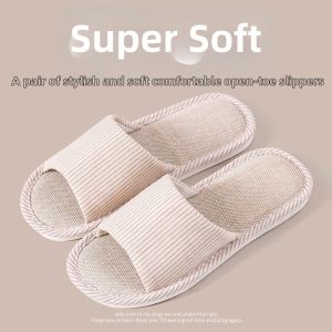 TZLDN | Silent Non-slip Home Linen Slippers