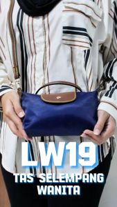 Tas Selempang Mini Fashion Wanita Tas SlingBag Bahu Simple Korea Style Motif Polos Waterproof -LW-19