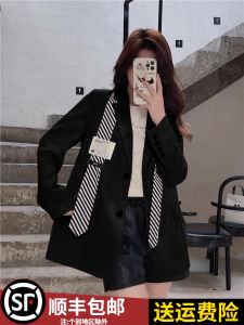 Stylish Womens Blazer by Staring as if Loose Fit with Button Details for Spring/Autumn High-End Feeling Korean Style