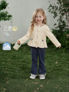Jelly Baby | Bộ Áo Sweater Phong Cách Pháp Cho Bé Gái Chống Khuẩn