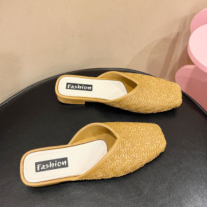 Anti-Slip Flat Bottom Padded Head Slippers Womens Outdoor Wear 2025 New French Style Ultra Popular Sandals Pregnant Women Evening Breeze