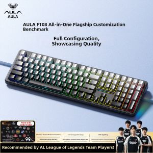 AULA | Side-lit Gradient Customizable RGB Gaming Mechanical Keyboard