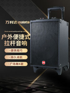Malata M9416 Square Dance Bluetooth Speaker High Power Loud Volume Outdoor Shop Special Pull Rod Sound System Stereo Bass