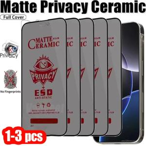 1-3Pcs Matte Ceramic Privacy Film For Xiaomi Poco X7 X6 Pro F7 F6 C75 C71 M7 M6 F5 X5 M5S M3 F3 X3 Anti-Scratch Screen Protector