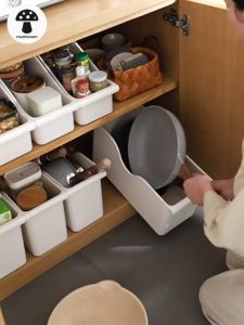 MUSHROOM Storage Organizer Box Pot Lid Storage Container for Kitchen Rack Household Cabinet