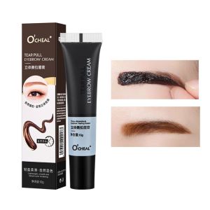 100% OCHEAL Tearing Eyebrow Gel Makeup Semi-Permanent Waterproof Long Lasting Tattoo Tint Sweatproof Peel Off Dye Eyebrow Cream Cosmetics