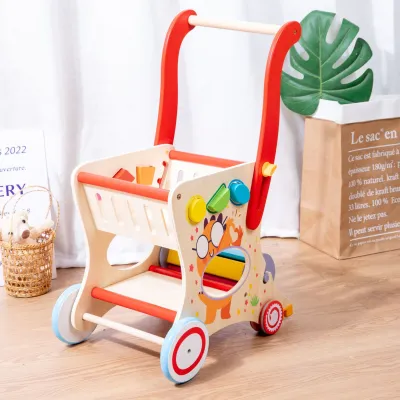 Xe Đẩy Gỗ Đa Năng Cho Bé 1-3 Tuổi