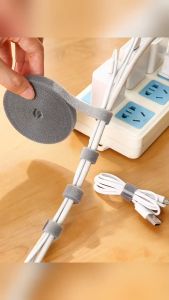 1/5M Cable Organizer Cable Management Wire Winder Tape Earphone Mouse Cord Management Ties Protector For iPhone Xiaomi Samsung