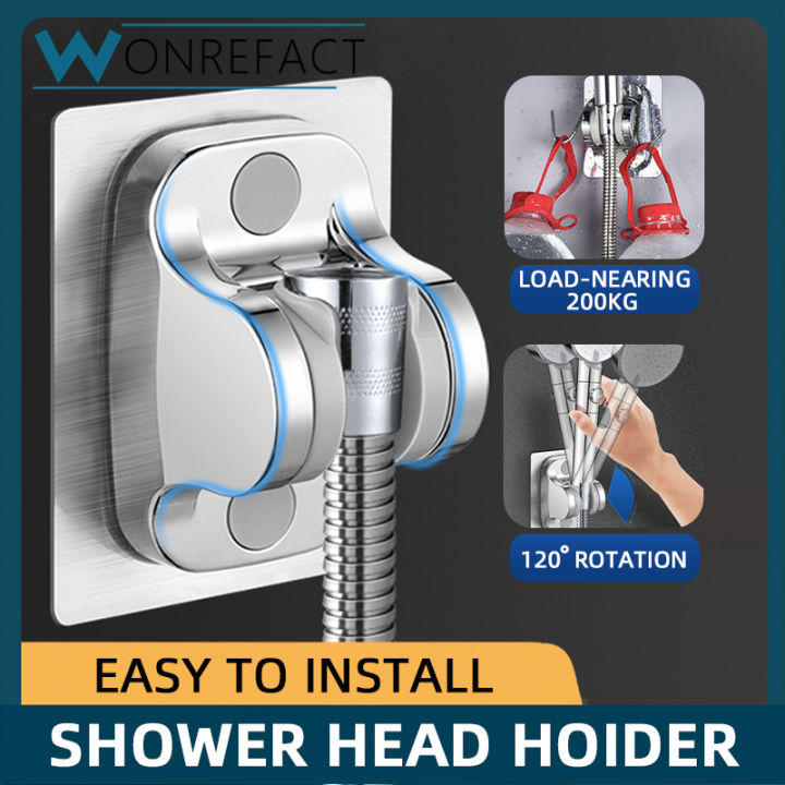 Universal Shower Head Holder No Drill Showerhead Bracket Adjustable
