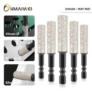 Đầu Khoan Kim Cương Đa Năng 6-12mm Chuôi Lục Giác Dùng Được Cho Khô/ướt Dùng Cho Gạch Men Đá Cẩm Thạch Đá Granite Sứ - Dụng Cụ Chế Tác Gỗ Xây Dựng