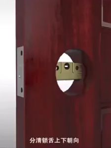 304 Stainless Steel Atresia Double-sided Lock Invisible Door Lock Atresia Deadbolt Invisible Door Locks