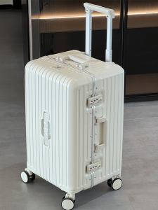 กระเป๋าลากกรอบอลูมิเนียมความจุใหญ่พิเศษแบบใหม่โรมมิ่งกระเป๋าลาก24นิ้วกระเป๋าลาก26กระเป๋าลาก28กล่องหนัง30นิ้วสำหรับผู้ชายและผู้หญิง