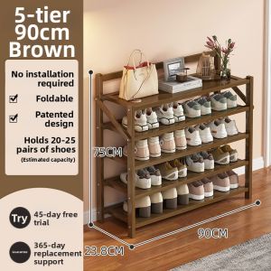 ZHUSHANXIA | Foldable Multi-layer Narrow Shoe Rack