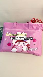 Totebag Anak Perempuan | Tas Buku Paket Sekolah | Tote bag waterproof mk516