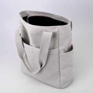 Multi-Compartment Tote Bag Womens Computer Easiest for Match Casual Shoulder Bag Satchel Large Capacity Work Work Clothing Canvas Bag