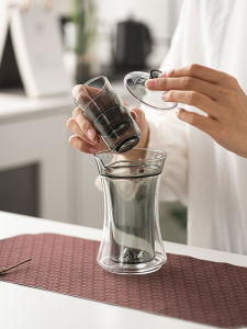 ชุดชาแก้วหนาพร้อมกรอง ชุดชาจีนแบบฝึกหัด ชาน้ำเขียว ชาน้ำมือ ชามรับประทานอาหารแบบฝึกหัด ชุดชาจีนแบบฝึกหัด