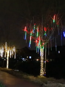 NEW Solar Lights 5M 10Tubes Fairy Lights Outdoor Led Meteor Shower Rain Light For Home Ramadan Hari Raya Decoration