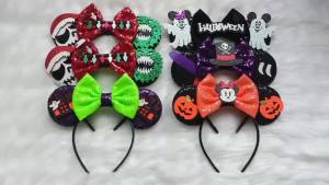 Pixar Brave Ears Headbands for Women Disney Princess Merida Hair Accessories Girl Green Sequins Bow and Arrow Hairband Kids Gift