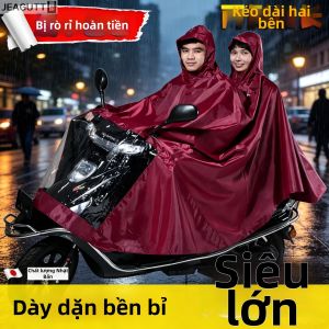 jeagutt | Áo Khoác Dài Chống Nước Cho Người Đi Xe Máy Và Xe Tải Scooter Đơn Hoặc Hai Người Mắc Cả