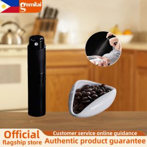 Gemilai coffee grinder to prevent powder from flying superfine spray to remove static electricity portable spray+white ceramic measuring plate