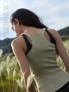 Two-Way Wool Knit Sports Tank Top