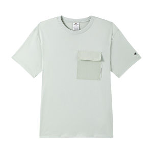 Champion | New Summer Round Collar T-Shirt with Embroidery and Workwear Pockets