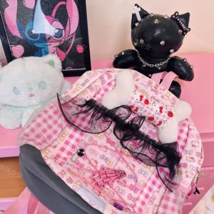 Túi Đeo Vai Đôi Dung Tích Lớn Phong Cách Ngọt Ngào Cho Bé Gái Túi Đeo Vai KT Mèo Ngọt Ngào Túi Đeo Vai Thời Trang Y2K Dung Tích Lớn