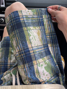 Quần Short Kẻ Caro Nhuộm Màu Cho Nam Mùa Hè Mỏng Cổ Điển Thiết Kế Quần Thể Thao Năm Điểm Phong Cách Đường Phố Mỹ