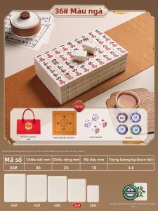 PINJIAN | Gạch Mahjong Tẩy Tay Dùng Trong Nhà Quà Cưới