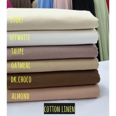 New arrivals Cotton Linen Fabrics 60 width