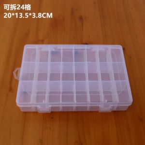 Hộp Đựng Đồ Trang Sức Bằng Nhựa Hình Chữ Nhật Đa Năng Với 12 Ngăn Có Thể Tháo Rời Hộp Đựng Trong Suốt Để Trưng Bày Bông Tai Hạt Thủ Công