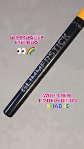Avon Products Official Store Avon GlimmerStick Eyeliner .28g: Define & Conquer - Makeup Colored Eyeliner for a 24Hr Winged Look (Waterproof Confidence Boosting & Eye Shape Enhancing)