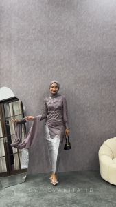 Mira Couple Tunik Mix Rok Span Songket Kebaya & Kemeja Lamaran Tunangan Modern