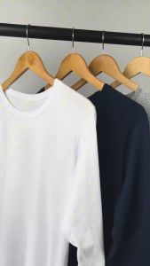 KAOS POLOS LENGAN PANJANG COTTON COMBED PREMIUM - KAOS LENGAN PANJANG PRIA WANITA ROUND NECK REGULER FIT