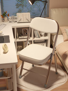 Portable Folding Chair Home Use Bedroom Backrest Chair Simple Stool Dining Office Meeting Computer Chair for Women