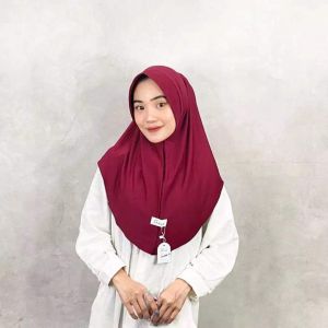 KENAN - Daily Dzevada Size M Hijab Instan Matt Jersey Bergo Kerudung Nyaman Original