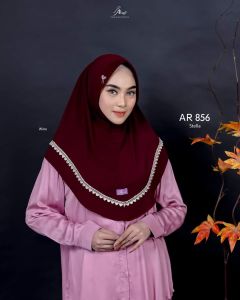 PROMO-Ar 856 Jilbab hijab kerudung bergo krudung wanita dewasa jersey instan standart renda bordir terbaru new terlaris terkini modern kekinian murah viral 2025 daily simple best seller adem cantik tanpa non pet dagu stella cantik COD gratis ongkir