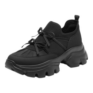 Staccato Butterfly Island Thick Bottom Dad Shoes Womens Style 2025 New Fleece Lined Heightening Sports Shoes Retro Knot Low Top Casual Sneakers