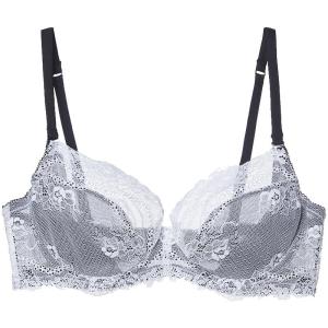 Eves Temptation French Lace Bra Womens Large Chest Illusory Small Chest Thin Model plus Size Push up Fat Bra Summer Style