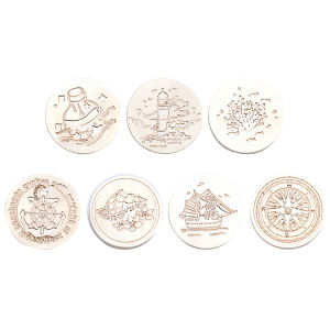 【New Arrival】 Vintage Brass Seal Stamp Head 30mm Deep Sea Series Fire Paint Tool for DIY Home Decor and Crafts