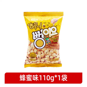 Ebao Amusement Park Popcorn Snacks Honey Cheese Flavor Puffed Corn Kernels 110g Ideal for Movie Watching Office Snacks