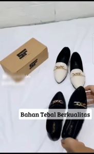AURORA STORE - Flatshoes KEYLA Sepatu Wanita Model Slip On & Mule Motif Jala Flats Cantik Bisa Untuk Kondangan / Pesta / Hangout