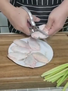 Japan SK5 Stainless Steel Kitchen Scissors Multifunctional Sharp Heavy Duty Bone Shear for Cooking